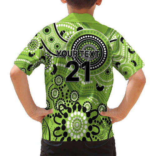 Thunder Cricket Custom Kid Hawaiian Shirt Australian Aboriginal