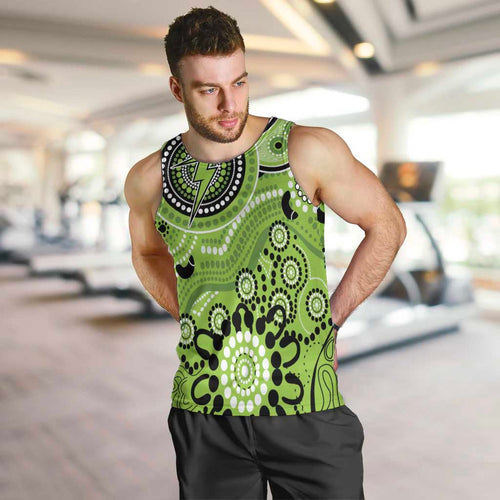 Thunder Cricket Custom Men Tank Top Australian Aboriginal