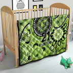 Thunder Cricket Custom Quilt Australian Aboriginal