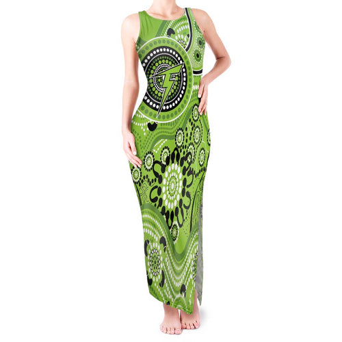 Thunder Cricket Custom Tank Maxi Dress Australian Aboriginal