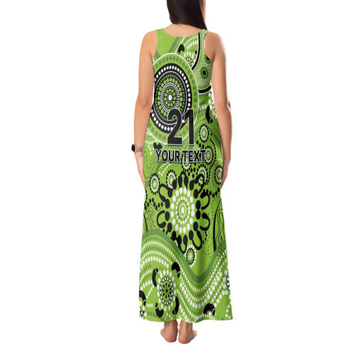 Thunder Cricket Custom Tank Maxi Dress Australian Aboriginal