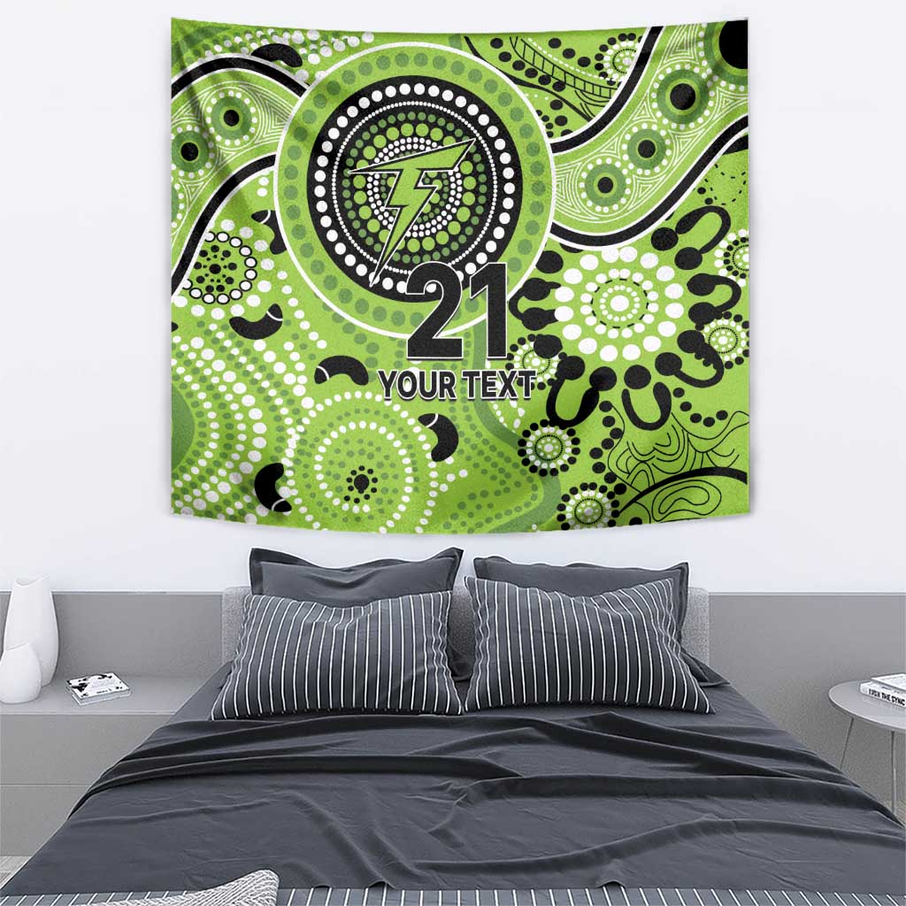 Thunder Cricket Custom Tapestry Australian Aboriginal