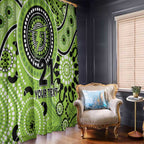 Thunder Cricket Custom Window Curtain Australian Aboriginal