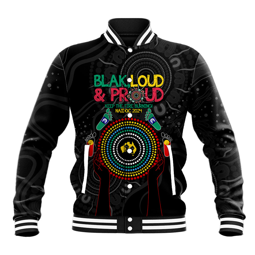 Blak Loud and Proud NAIDOC 2024 Baseball Jacket Indigenous Aboriginal