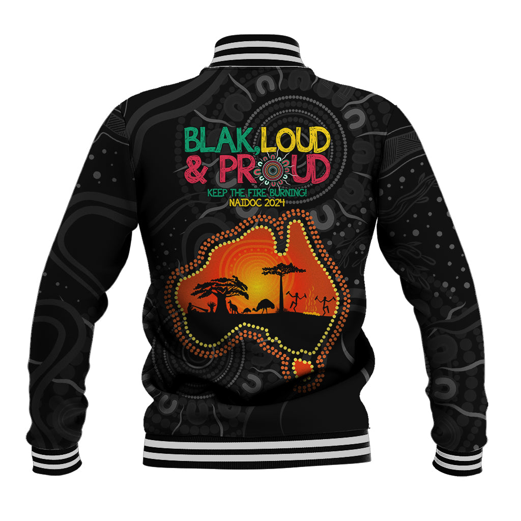 Blak Loud and Proud NAIDOC 2024 Baseball Jacket Indigenous Aboriginal