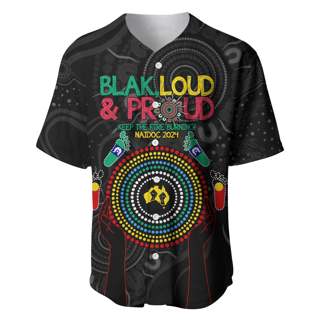 Blak Loud and Proud NAIDOC 2024 Baseball Jersey Indigenous Aboriginal