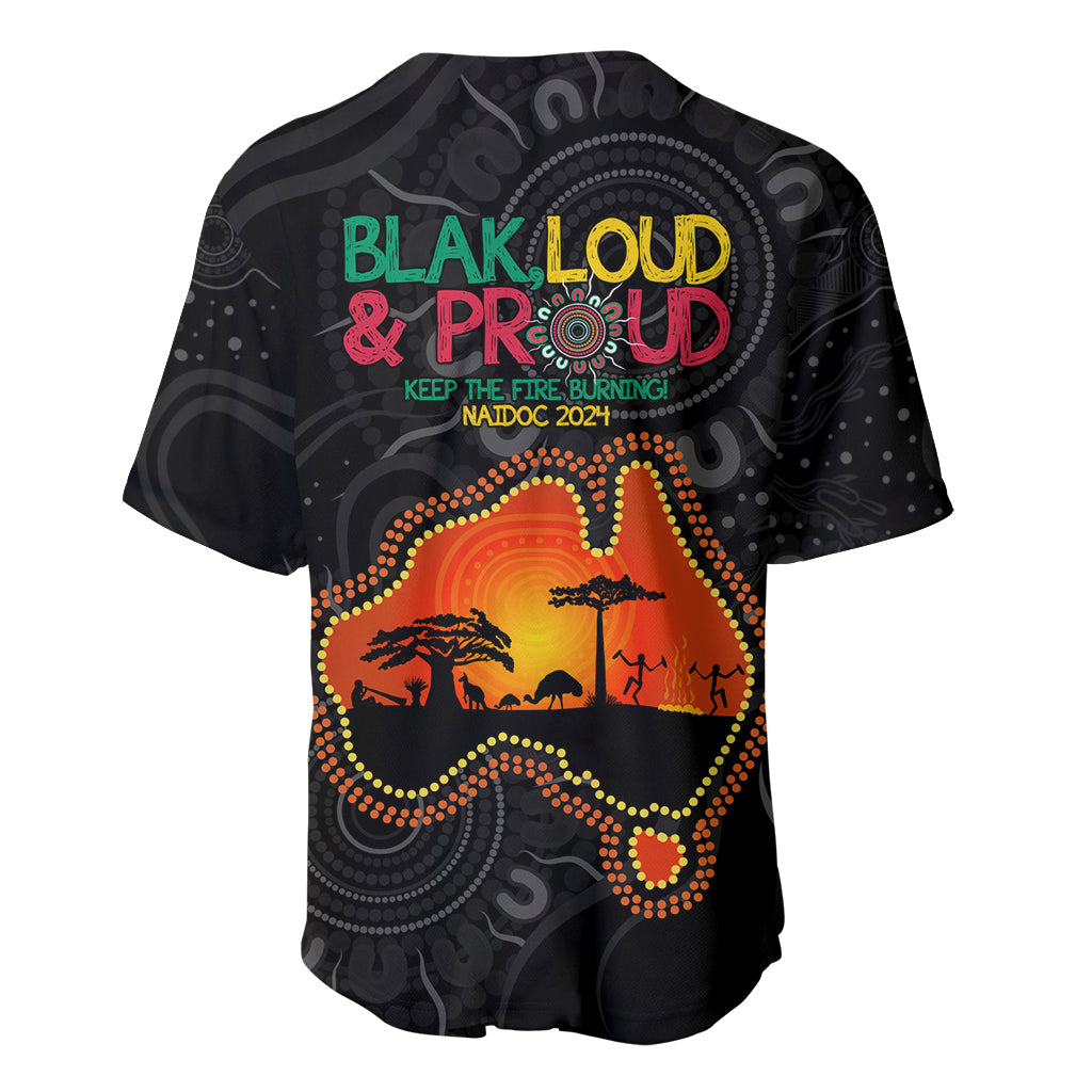 Blak Loud and Proud NAIDOC 2024 Baseball Jersey Indigenous Aboriginal