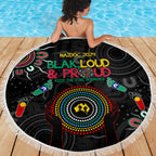 Blak Loud and Proud NAIDOC 2024 Beach Blanket Indigenous Aboriginal