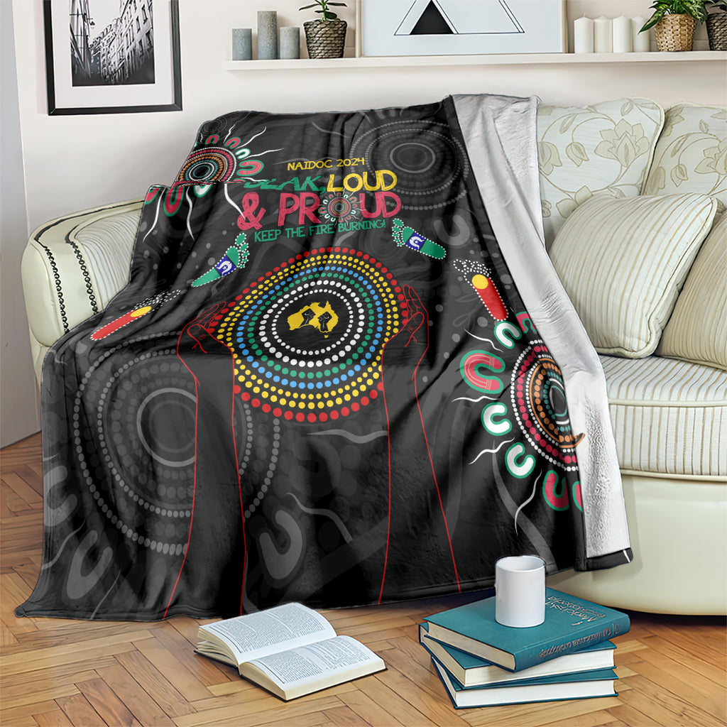 Blak Loud and Proud NAIDOC 2024 Blanket Indigenous Aboriginal
