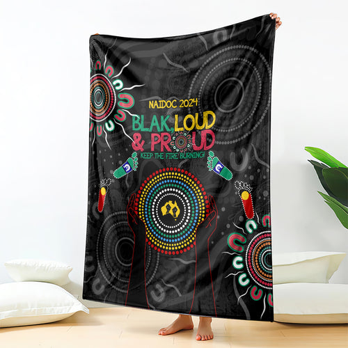 Blak Loud and Proud NAIDOC 2024 Blanket Indigenous Aboriginal