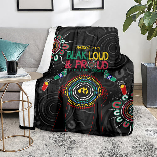 Blak Loud and Proud NAIDOC 2024 Blanket Indigenous Aboriginal