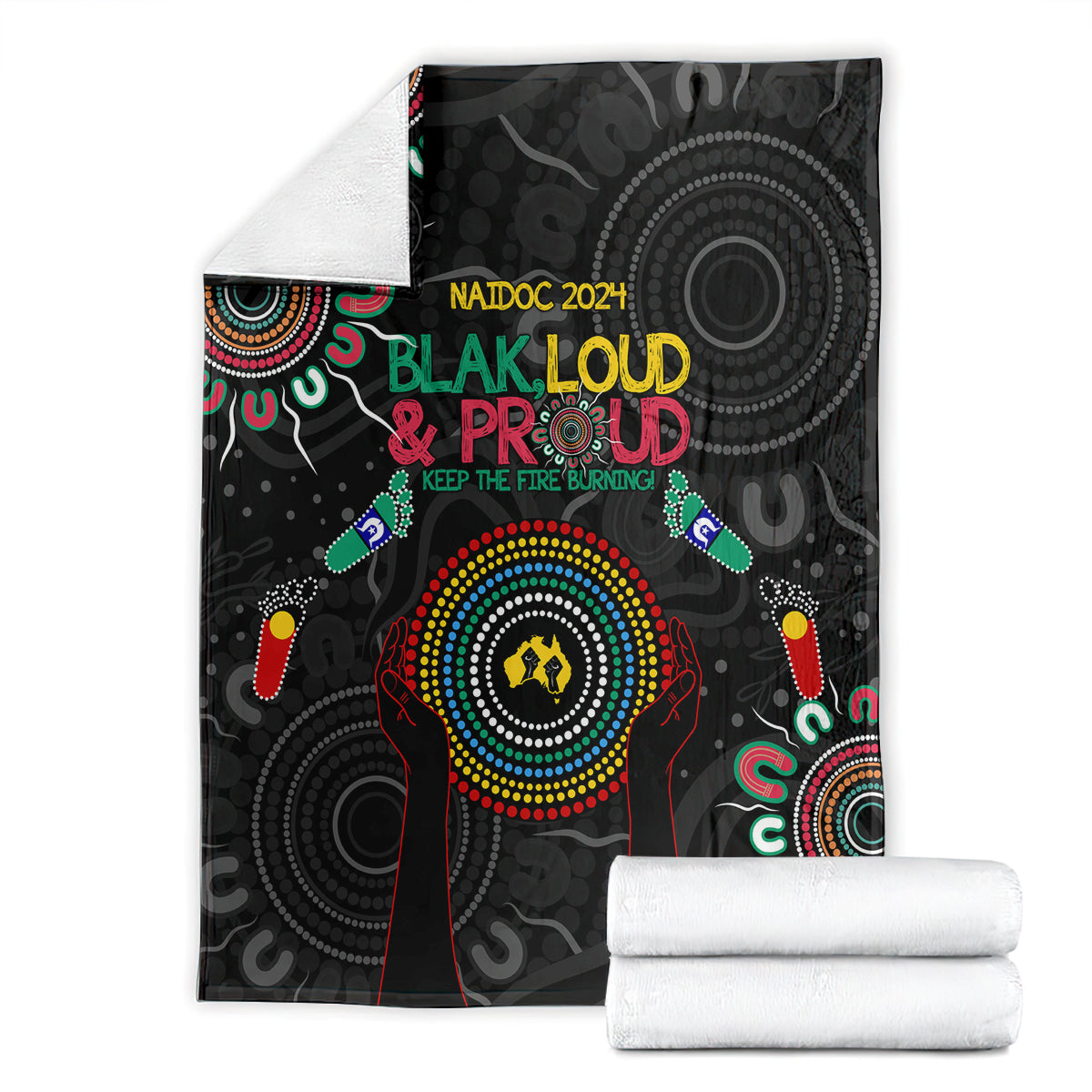 Blak Loud and Proud NAIDOC 2024 Blanket Indigenous Aboriginal