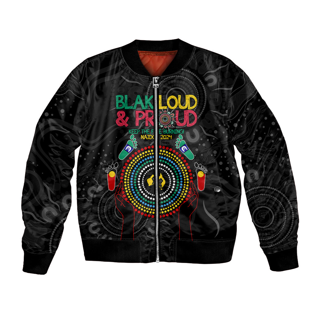Blak Loud and Proud NAIDOC 2024 Bomber Jacket Indigenous Aboriginal