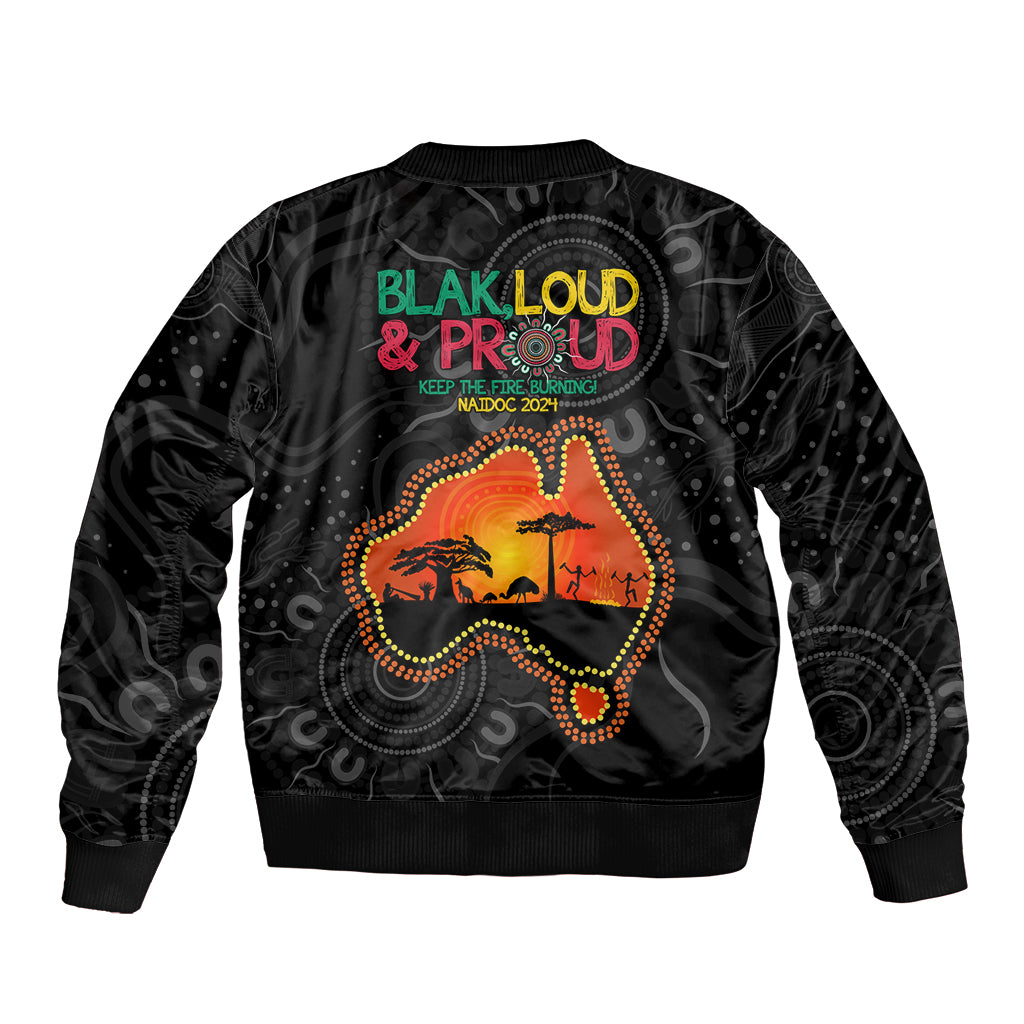Blak Loud and Proud NAIDOC 2024 Bomber Jacket Indigenous Aboriginal