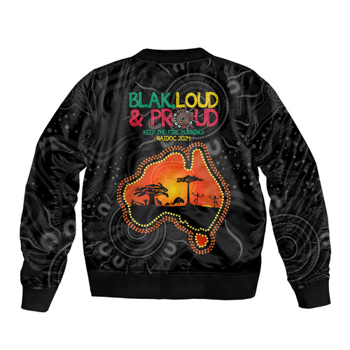 Blak Loud and Proud NAIDOC 2024 Bomber Jacket Indigenous Aboriginal