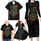 Blak Loud and Proud NAIDOC 2024 Family Matching Long Sleeve Bodycon Dress and Hawaiian Shirt Indigenous Aboriginal