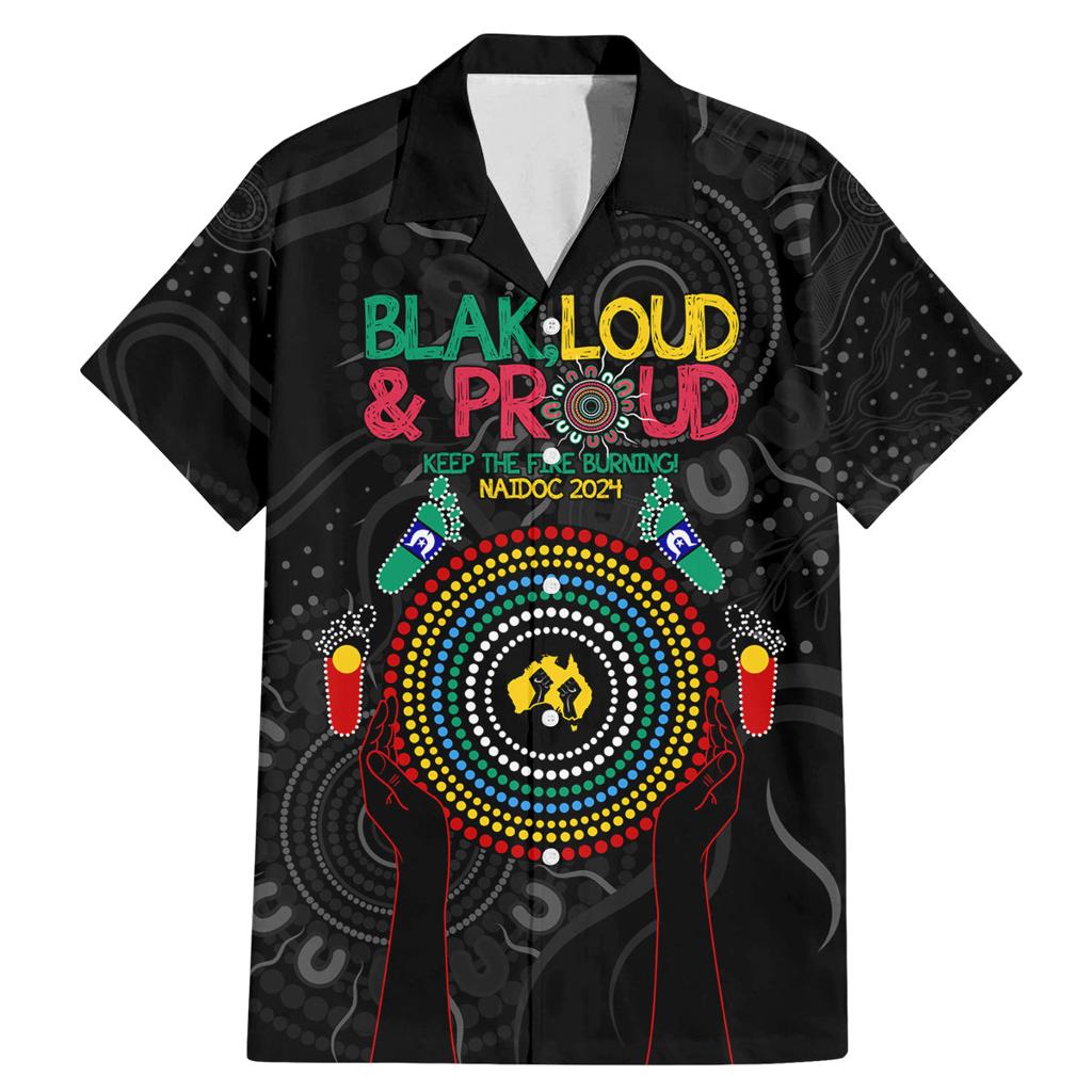 Blak Loud and Proud NAIDOC 2024 Family Matching Mermaid Dress and Hawaiian Shirt Indigenous Aboriginal