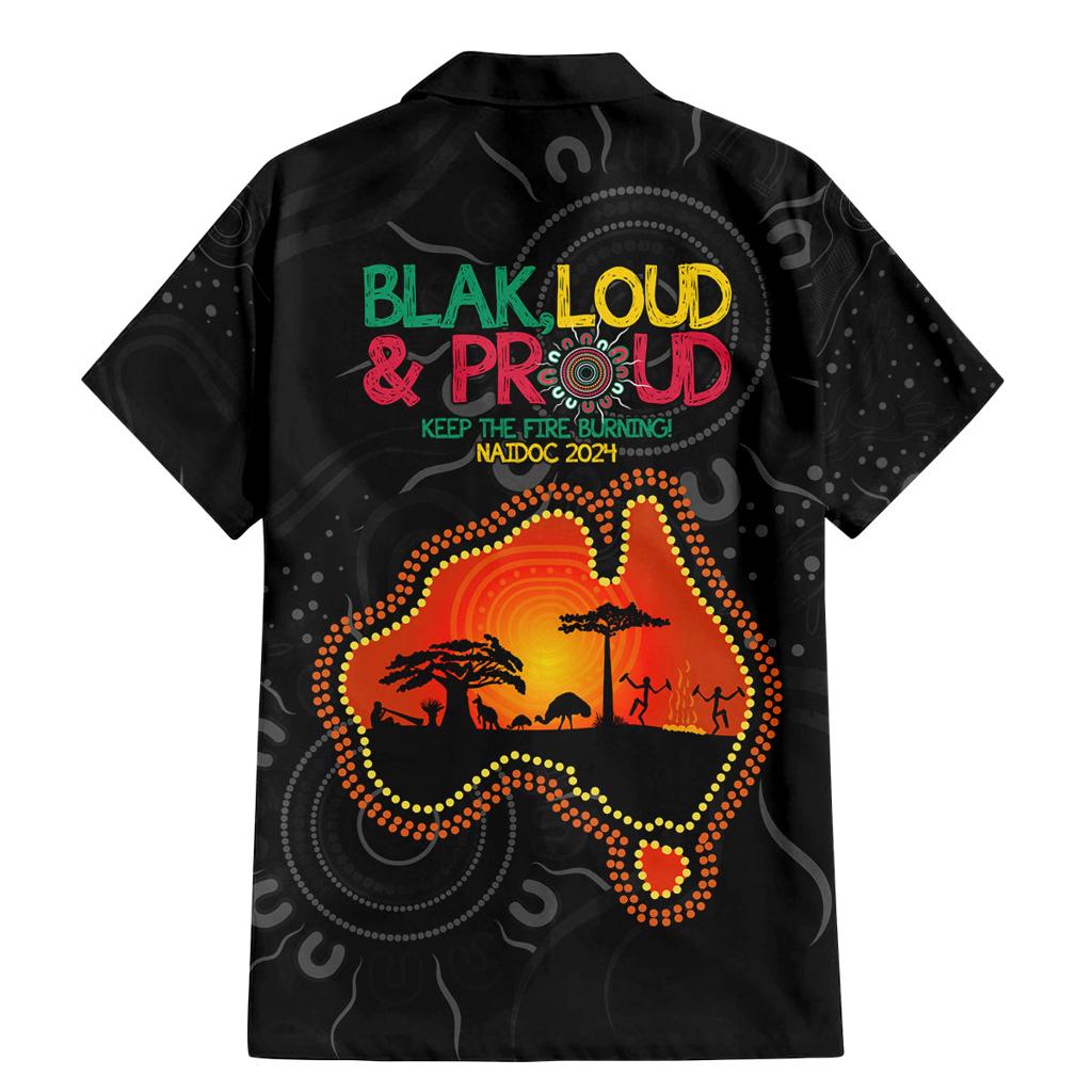 Blak Loud and Proud NAIDOC 2024 Family Matching Mermaid Dress and Hawaiian Shirt Indigenous Aboriginal
