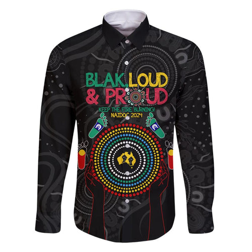 Blak Loud and Proud NAIDOC 2024 Family Matching Mermaid Dress and Hawaiian Shirt Indigenous Aboriginal