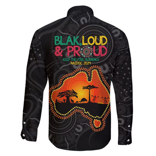 Blak Loud and Proud NAIDOC 2024 Family Matching Mermaid Dress and Hawaiian Shirt Indigenous Aboriginal