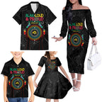 Blak Loud and Proud NAIDOC 2024 Family Matching Off Shoulder Long Sleeve Dress and Hawaiian Shirt Indigenous Aboriginal