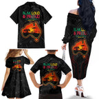 Blak Loud and Proud NAIDOC 2024 Family Matching Off Shoulder Long Sleeve Dress and Hawaiian Shirt Indigenous Aboriginal