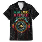 Blak Loud and Proud NAIDOC 2024 Family Matching Short Sleeve Bodycon Dress and Hawaiian Shirt Indigenous Aboriginal