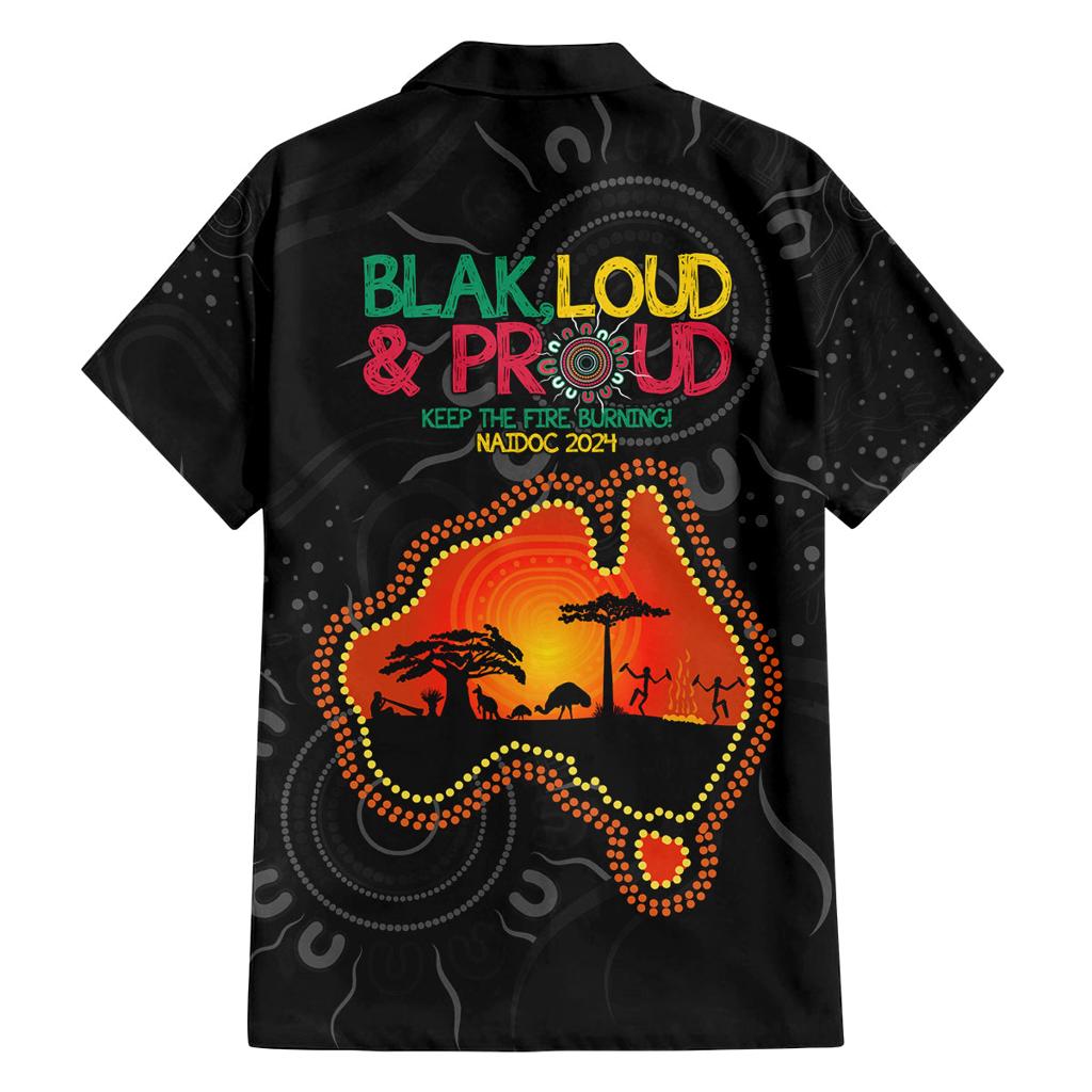 Blak Loud and Proud NAIDOC 2024 Family Matching Summer Maxi Dress and Hawaiian Shirt Indigenous Aboriginal