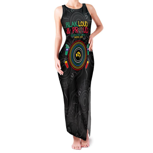 Blak Loud and Proud NAIDOC 2024 Family Matching Tank Maxi Dress and Hawaiian Shirt Indigenous Aboriginal