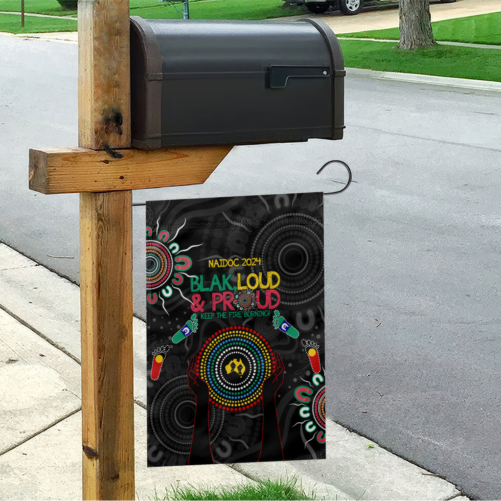 Blak Loud and Proud NAIDOC 2024 Garden Flag Indigenous Aboriginal
