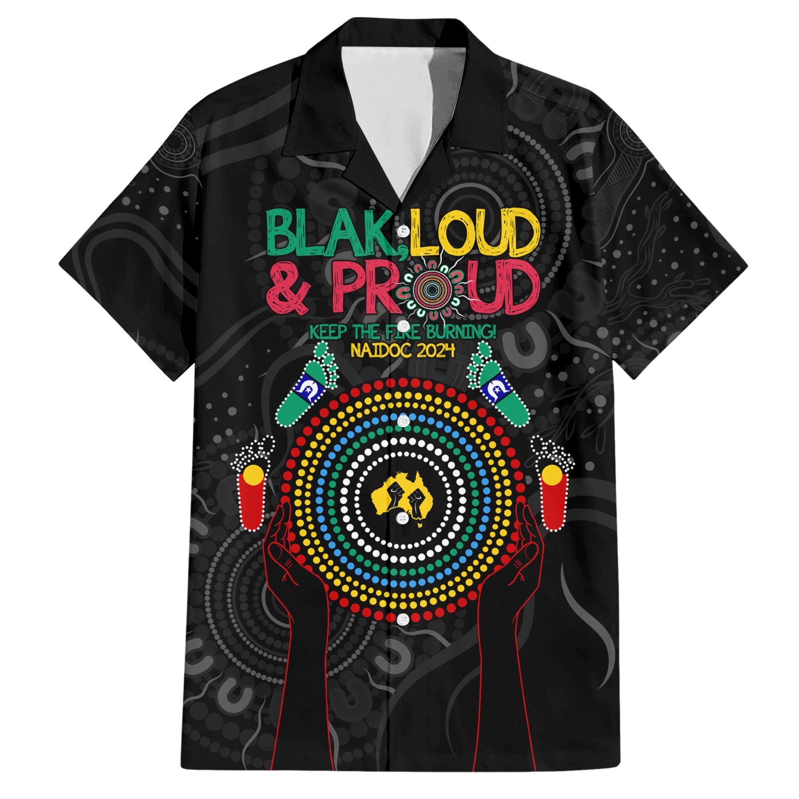 Blak Loud and Proud NAIDOC 2024 Hawaiian Shirt Indigenous Aboriginal