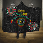 Blak Loud and Proud NAIDOC 2024 Hooded Blanket Indigenous Aboriginal