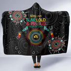 Blak Loud and Proud NAIDOC 2024 Hooded Blanket Indigenous Aboriginal