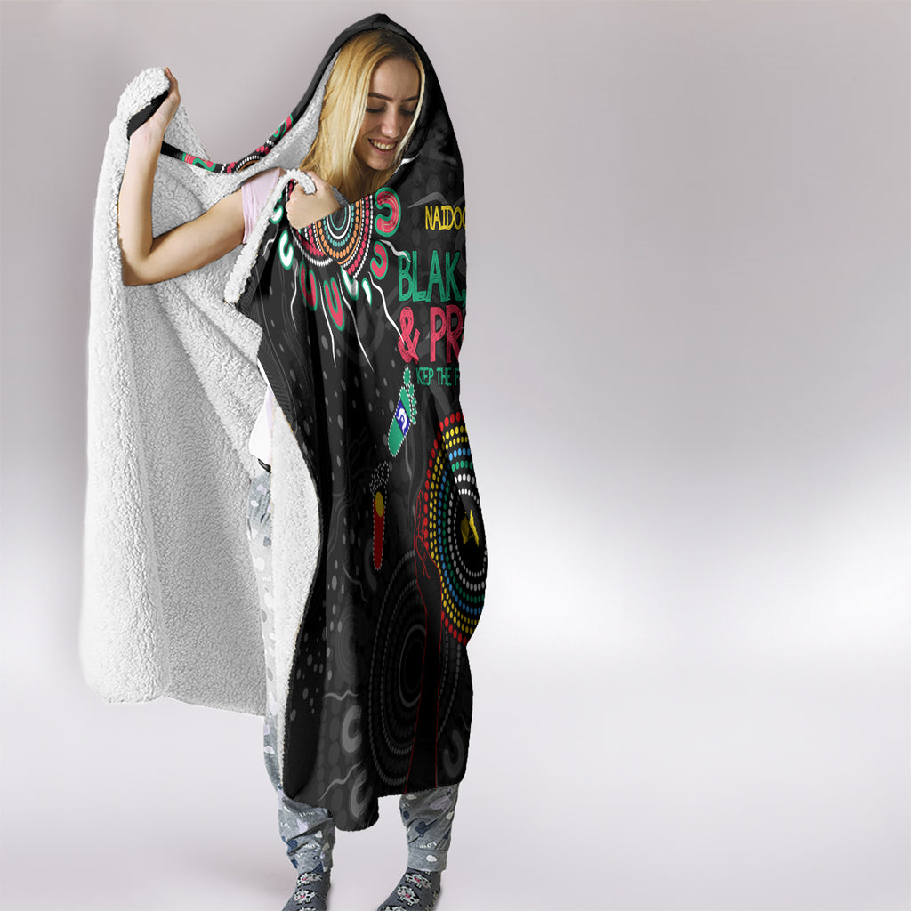 Blak Loud and Proud NAIDOC 2024 Hooded Blanket Indigenous Aboriginal