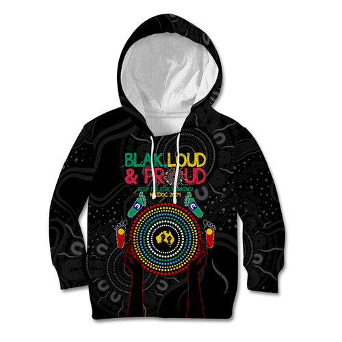 Blak Loud and Proud NAIDOC 2024 Kid Hoodie Indigenous Aboriginal