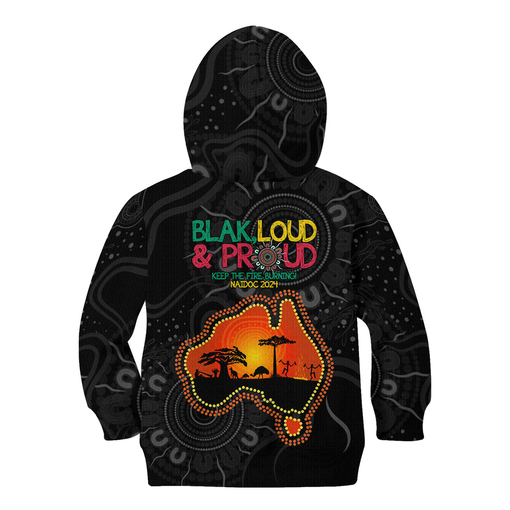 Blak Loud and Proud NAIDOC 2024 Kid Hoodie Indigenous Aboriginal