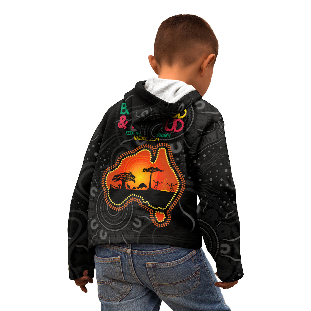 Blak Loud and Proud NAIDOC 2024 Kid Hoodie Indigenous Aboriginal