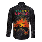 Blak Loud and Proud NAIDOC 2024 Long Sleeve Button Shirt Indigenous Aboriginal