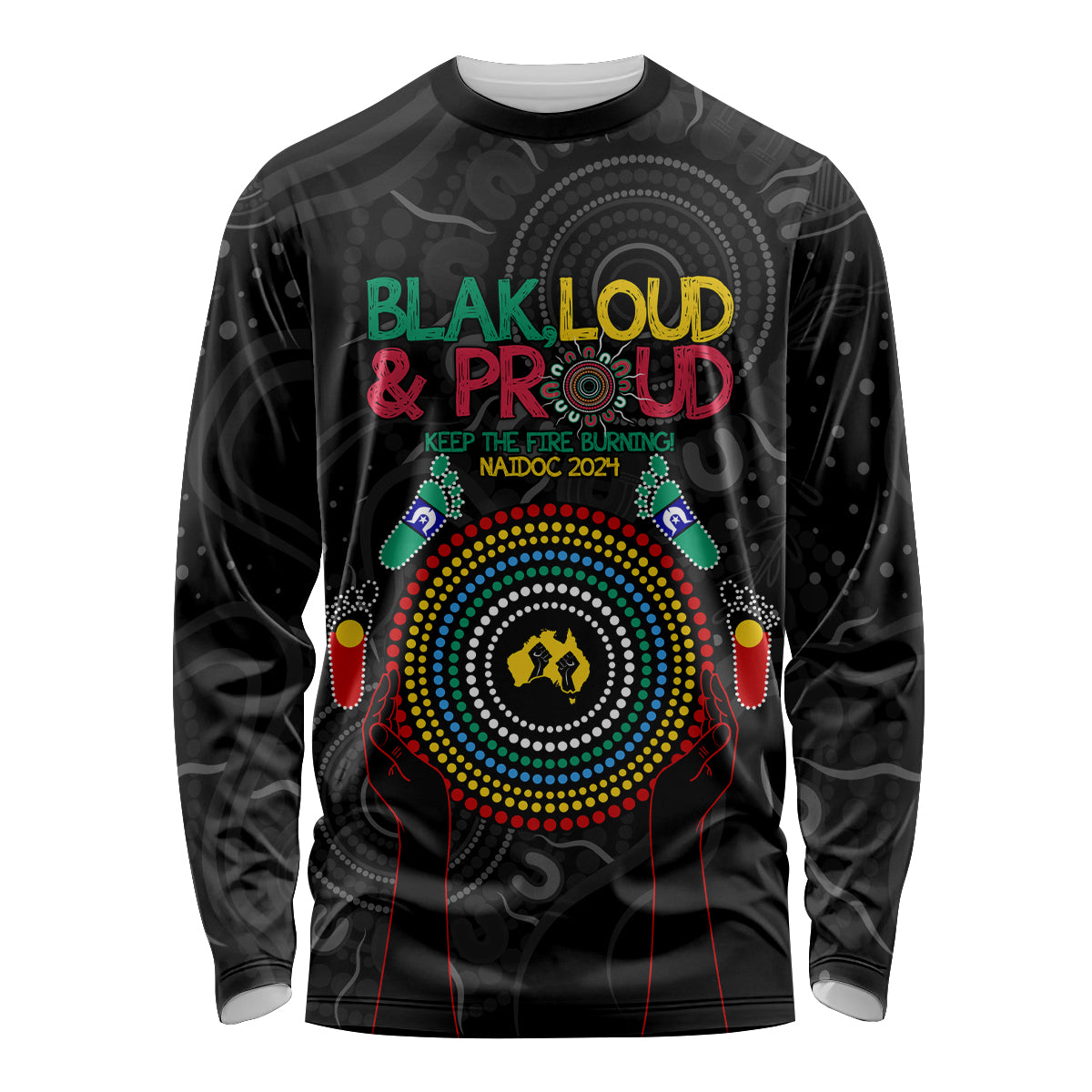 Blak Loud and Proud NAIDOC 2024 Long Sleeve Shirt Indigenous Aboriginal