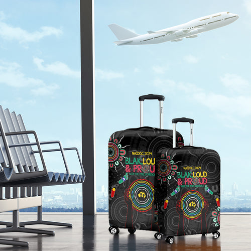 Blak Loud and Proud NAIDOC 2024 Luggage Cover Indigenous Aboriginal