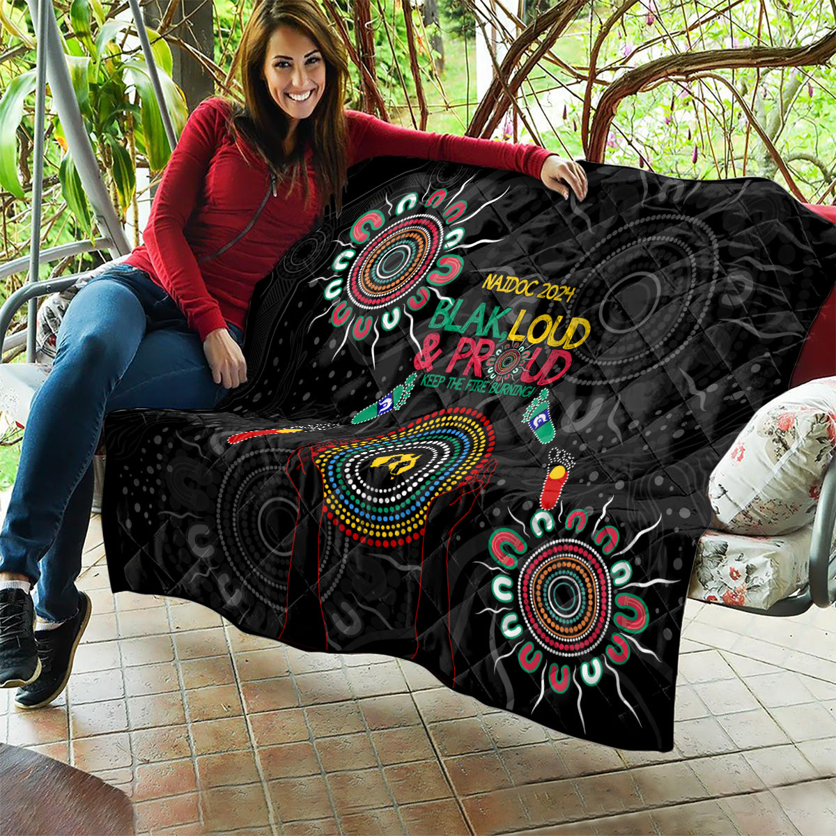 Blak Loud and Proud NAIDOC 2024 Quilt Indigenous Aboriginal