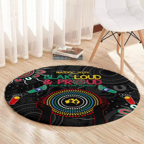 Blak Loud and Proud NAIDOC 2024 Round Carpet Indigenous Aboriginal