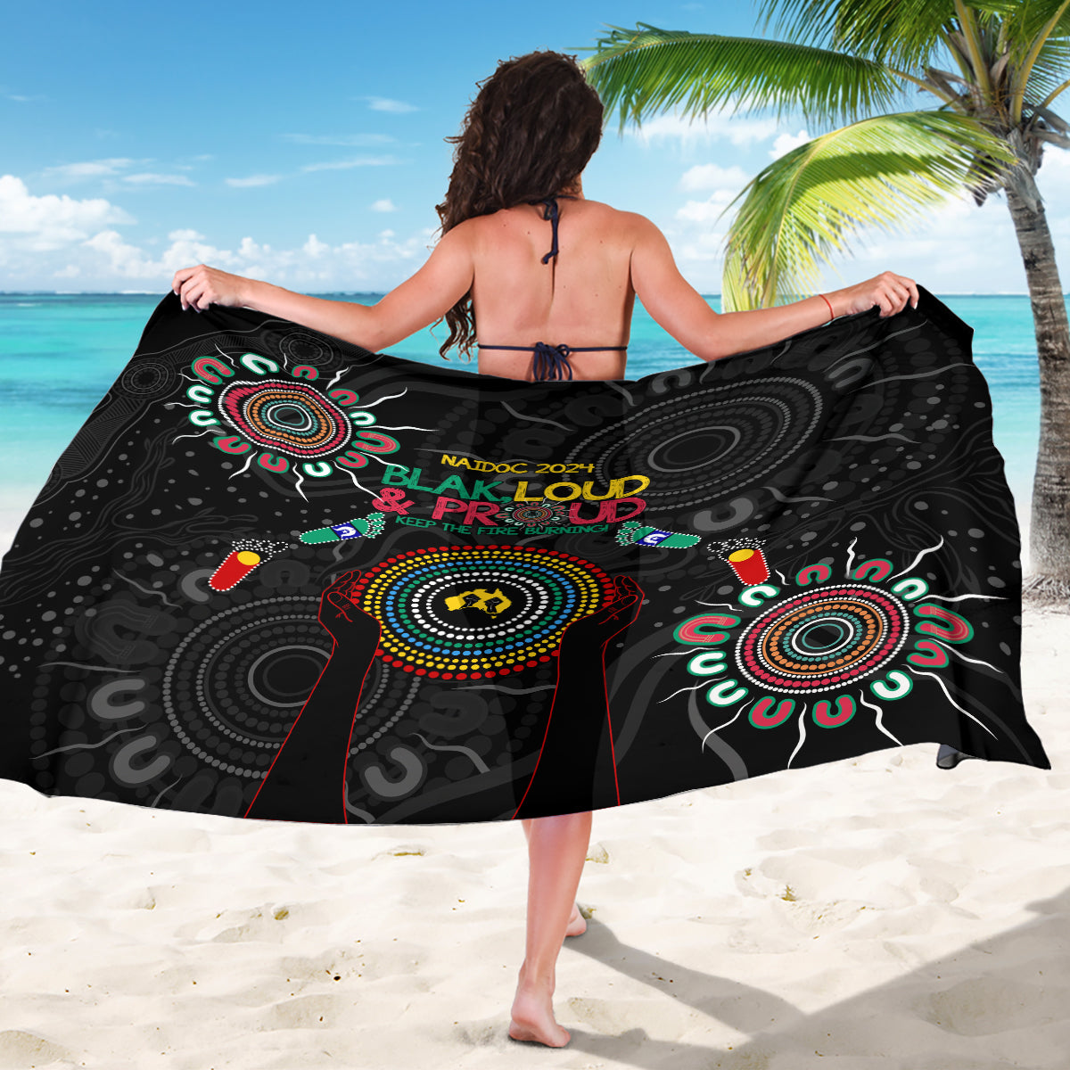Blak Loud and Proud NAIDOC 2024 Sarong Indigenous Aboriginal