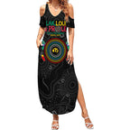 Blak Loud and Proud NAIDOC 2024 Summer Maxi Dress Indigenous Aboriginal