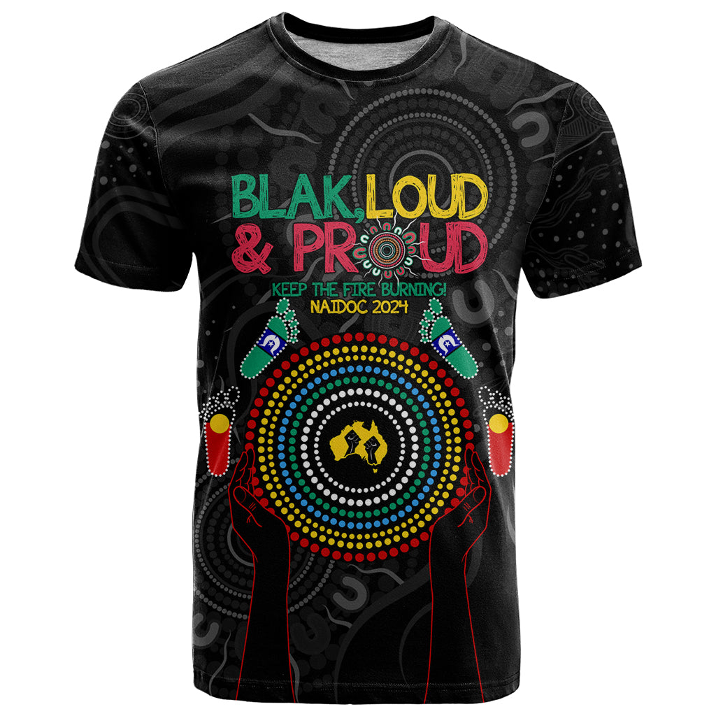 Blak Loud and Proud NAIDOC 2024 T Shirt Indigenous Aboriginal