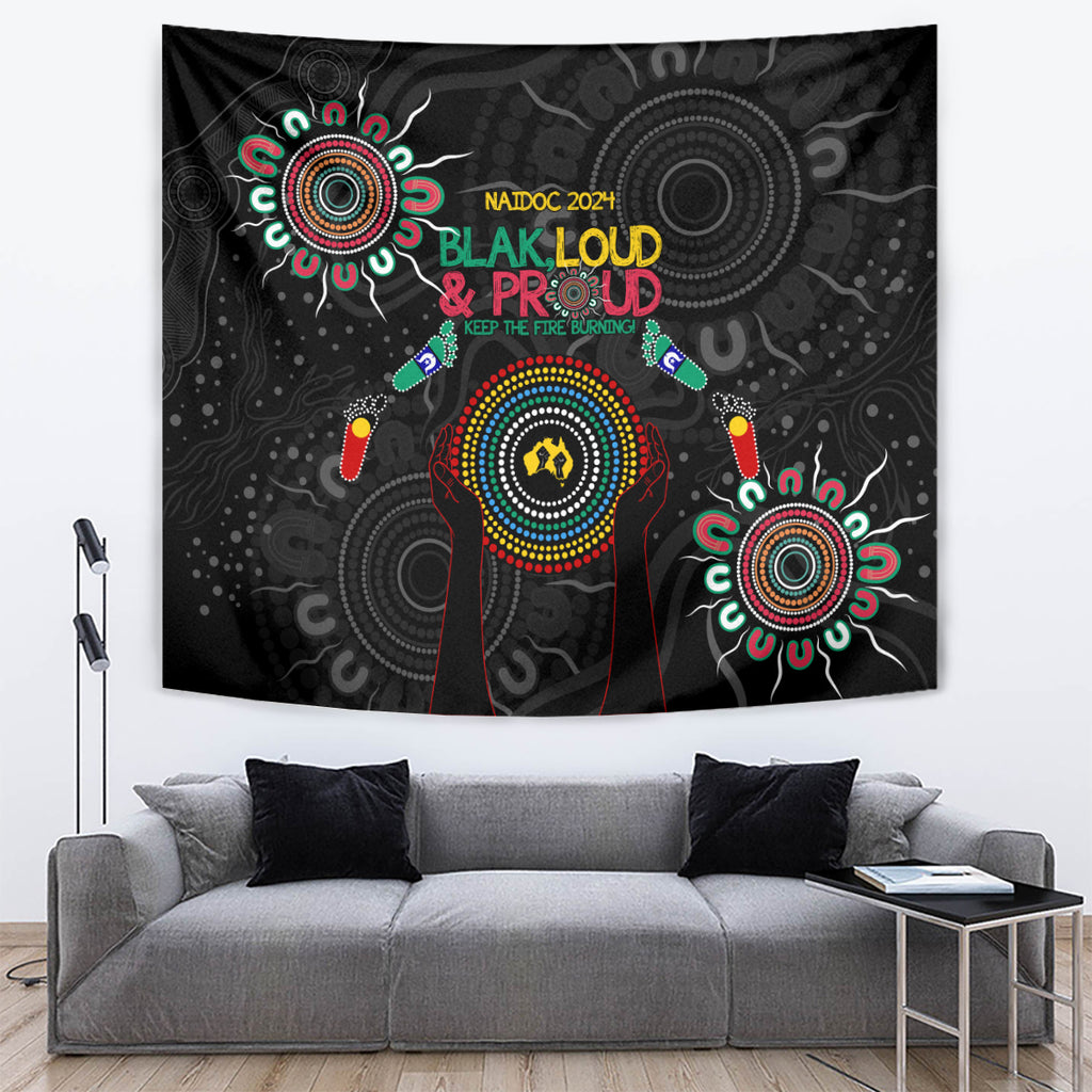 Blak Loud and Proud NAIDOC 2024 Tapestry Indigenous Aboriginal
