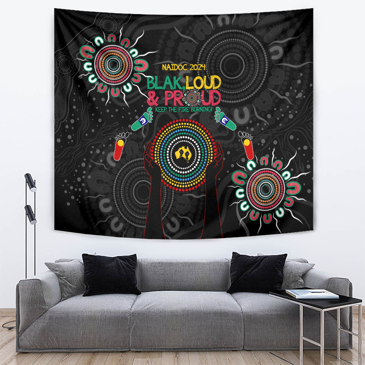 Blak Loud and Proud NAIDOC 2024 Tapestry Indigenous Aboriginal