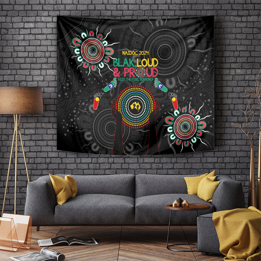 Blak Loud and Proud NAIDOC 2024 Tapestry Indigenous Aboriginal
