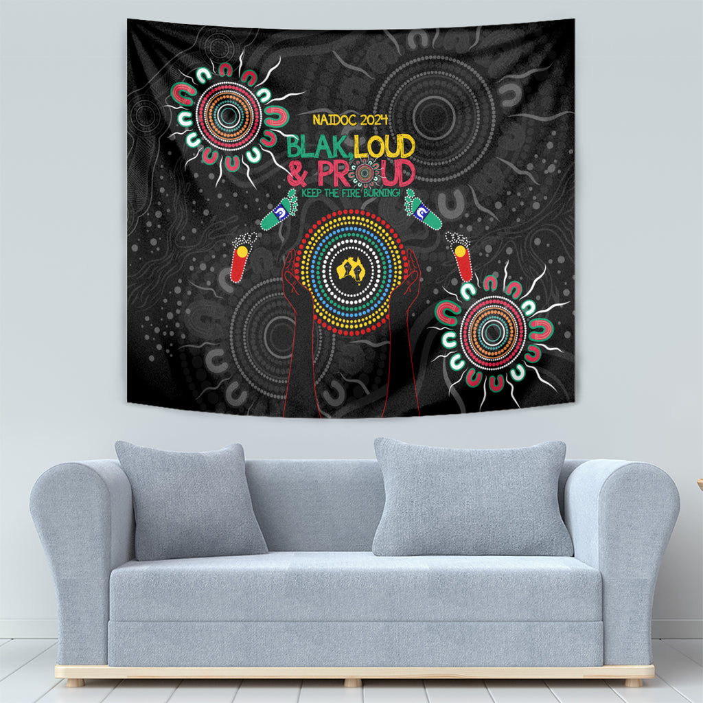 Blak Loud and Proud NAIDOC 2024 Tapestry Indigenous Aboriginal
