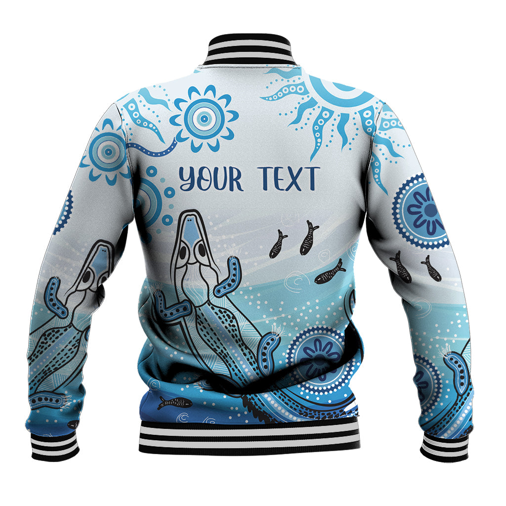 Personalised Keep the Fire Burning NAIDOC 2024 Baseball Jacket Aboriginal Dot with Crocodile